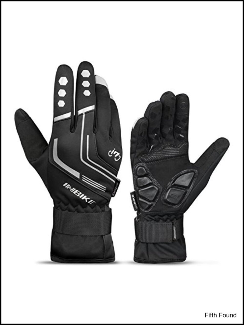 Thermal Windproof Gel Cycling Gloves Touch Screen Silicone Men Winter